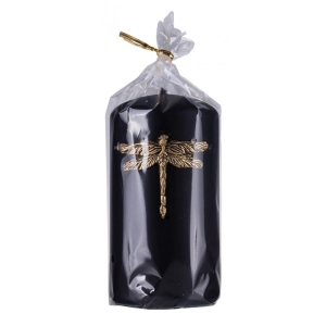 Świeca słupek DONAU HOME Ważka 70x130mm czarny-287659
