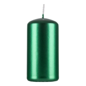 Świeca słupek DONAU HOME Standard Lakier 50x100mm 4 szt. zielony metaliczny połysk