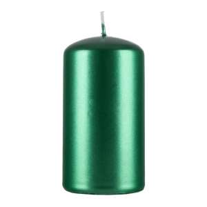 Świeca słupek DONAU HOME Standard Lakier 60x115mm zielony metaliczny połysk