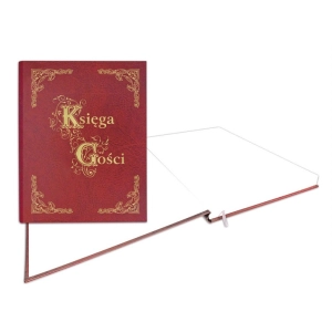 Księga Gości WARTA złocona 255x320 bordo