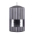 Świeca słupek ryflowana DONAU HOME Alva 60x90mm szary