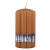 Świeca słupek ryflowana DONAU HOME Wave 70x130mm karmelowy