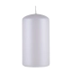 Świeca słupek DONAU HOME Standard Lakier 60x115mm biały metaliczny mat