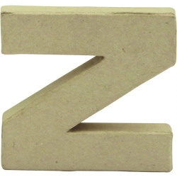Litera fantazyjna "Z" z masy papierowej AC838C, Decopatch