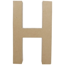 Litera fantazyjna "H" z masy papierowej AC401, Decopatch