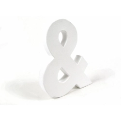 Znak 3D duży 20cm „&” AC728 C, Decopatch