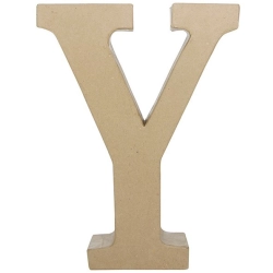 Litera fantazyjna "Y" z masy papierowej AC418, Decopatch