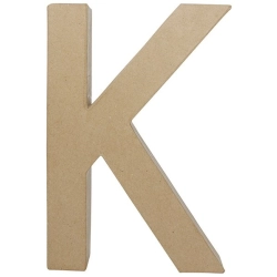 Litera fantazyjna "K" z masy papierowej AC404, Decopatch