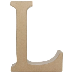 Litera fantazyjna "L" z masy papierowej AC405, Decopatch