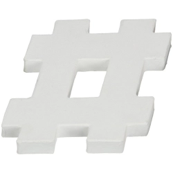Znak 3D mały 12 cm „#”  AC788 C, Decopatch
