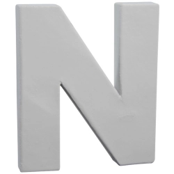 Litera 3D mała 12cm „N" AC743 C, Decopatch