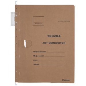 Teczka zawieszkowa DONAU na akta osobowe ABCDE A4 230g. OPAK.5 - brązowa-288350
