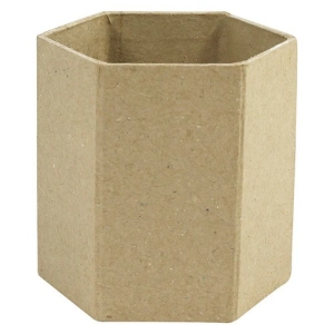 Pojemnik na przybory biurowe kubek heksagonalny 8 x 8 x 7 cm AC794 C, Decopatch