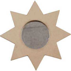 Lustro w kształcie Słońca do zawiesz. 28 x 28 x 1 cm HD081C, Decopatch-288645