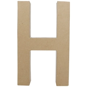 Litera fantazyjna "H" z masy papierowej AC401, Decopatch