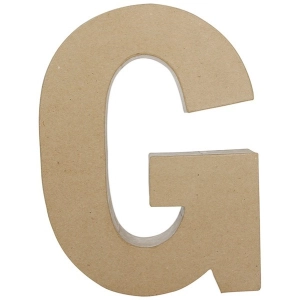 Litera fantazyjna "G" z masy papierowej AC400, Decopatch