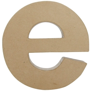 Litera fantazyjna "E" z masy papierowej AC398, Decopatch