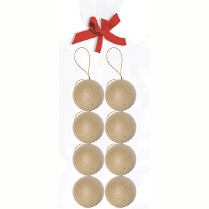 Bombki papierowe 5 cm zestaw 8 szt NO007, Decopatch