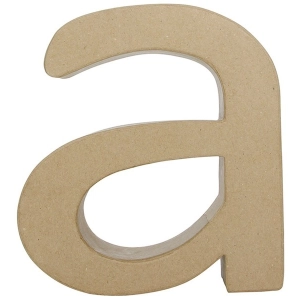Litera fantazyjna mała "a"  z masy papierowej AC394, Decopatch