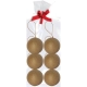 Bombki papierowe 6,5 cm zestaw 6 szt NO006, Decopatch