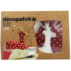Zestaw startowy mini "Renifer" 3,5 x 19 x13,5cm. na Święta KIT018 O, Decopatch