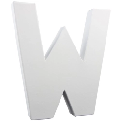 Litera 3D duża 20cm „W” AC722 C, Decopatch