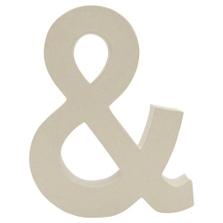 Znak fantazyjny „&” 30 cm AC812C, Decopatch