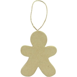Piernikowy ludzik do zawieszania 8,5 x 6,5 x 1 cm NO039 C, Decopatch
