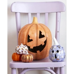 Dynia Lampion Halloween 28 x 28 x 30 cm z masy papierowej LA028C, Decopatch
