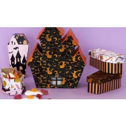 Pudełko w kszt. trumny Halloween 12,5 x 6 x 4 cm z masy papierowej BT059C, Decopatch