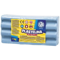 Plastelina ASTRA duża 1000g. - niebieska jasna
