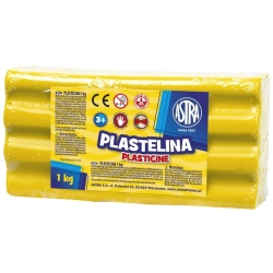 Plastelina ASTRA duża 1000g. - żółta
