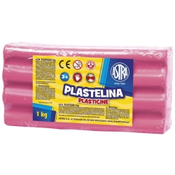 Plastelina ASTRA duża 1000g. - różowa jasna