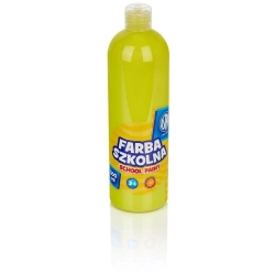 Farba plakatowa szkolna ASTRA butelka 500ml. - cytrynowa