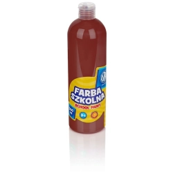 Farba plakatowa szkolna ASTRA butelka 500ml. - brązowa