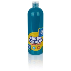 Farba plakatowa szkolna ASTRA butelka 500ml. - turkusowa