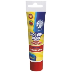Farba plakatowa ASTRA tubka 30ml. - czerwona jasna