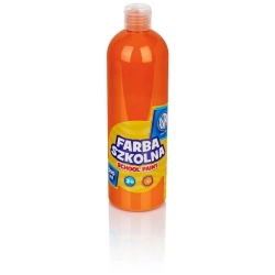 Farba plakatowa szkolna ASTRA butelka 500ml. - pomarańczowa
