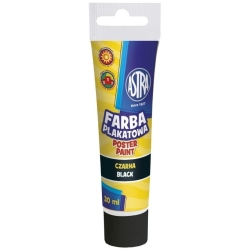 Farba plakatowa ASTRA tubka 30ml. - czarna