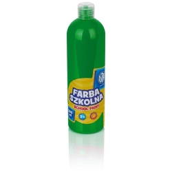 Farba plakatowa szkolna ASTRA butelka 500ml. - zielona jasna