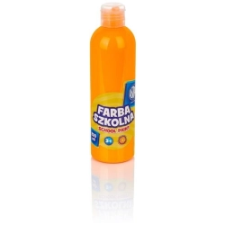 Farba plakatowa szkolna ASTRA butelka 250ml. - fluorescencyjna pomarańczowa