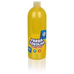 Farba plakatowa szkolna ASTRA butelka 1000ml. - żółta