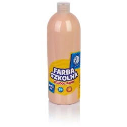 Farba plakatowa szkolna ASTRA butelka 1000ml. - cielista
