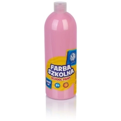 Farba plakatowa szkolna ASTRA butelka 1000ml. - różowa jasna