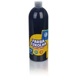 Farba plakatowa szkolna ASTRA butelka 1000ml. - czarna