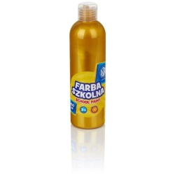 Farba plakatowa szkolna ASTRA butelka 250ml. - metaliczna złota