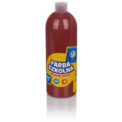Farba plakatowa szkolna ASTRA butelka 1000ml. - brązowa