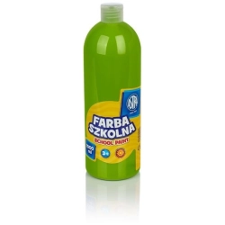 Farba plakatowa szkolna ASTRA butelka 1000ml. - limonkowa