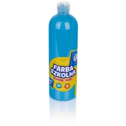 Farba plakatowa szkolna ASTRA butelka 500ml. - niebieska