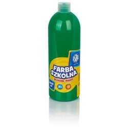 Farba plakatowa szkolna ASTRA butelka 1000ml. - zielona jasna